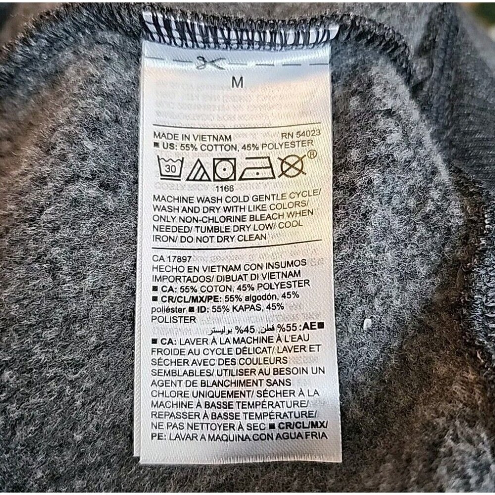 🪻BOGO🪻 Old Navy Lace-Up Crew Neck Sweatshirt Semi-Cropped Fleece Size Med - Picture 6 of 8